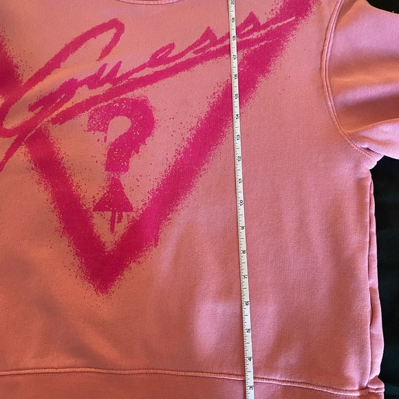 Guess Vibrant Pink Crew Neck Sweater - Picture 8 of 10